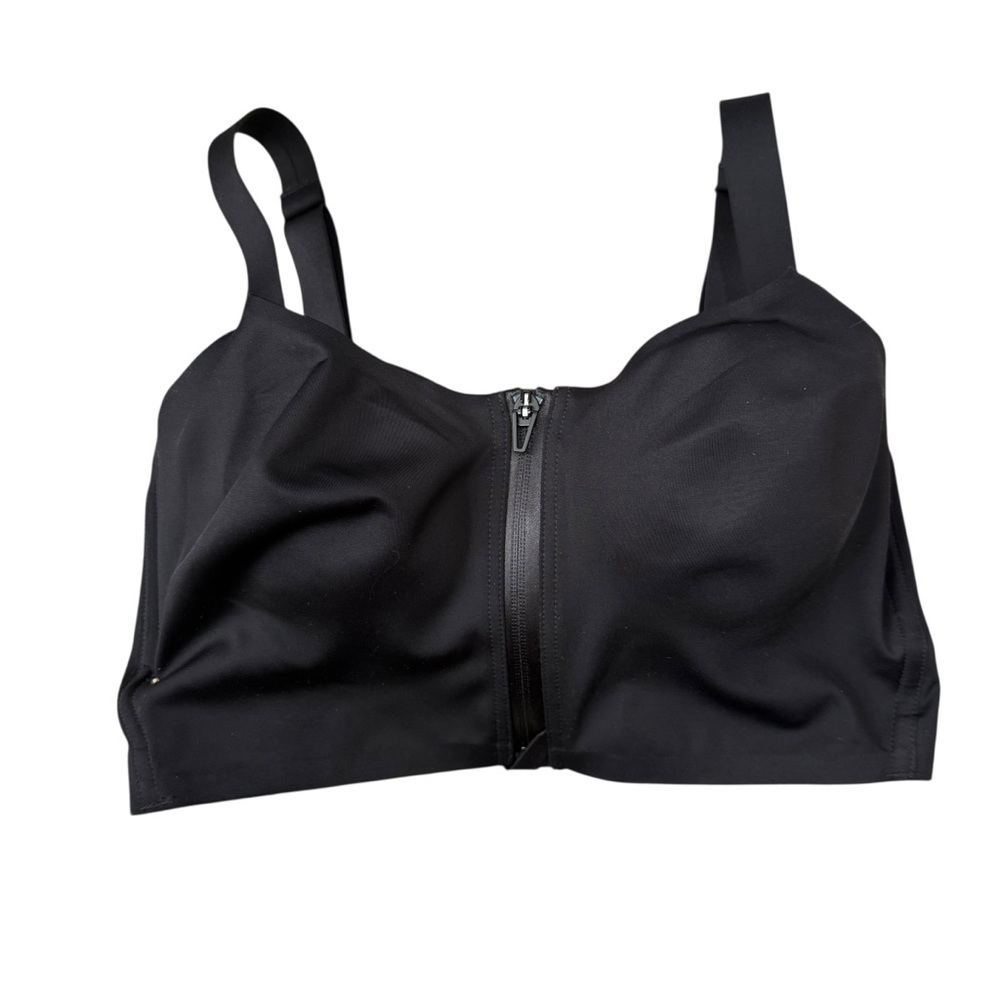 Victoria’s Secret Knockout Sport Bra – Front Zip Closure Black 34DD
